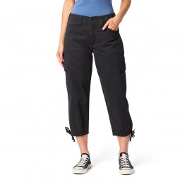 Adjustable Hem Women's Cargo Jeans