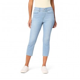 Women's Light Blue Slim Fit Cropped Jeans