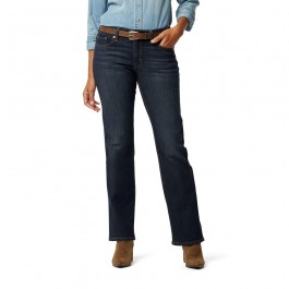 Women's dark straight jeans