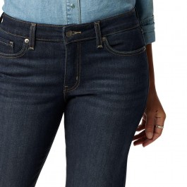 Women's dark straight jeans