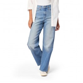 Women's high waist loose straight jeans