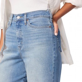 Women's high waist loose straight jeans