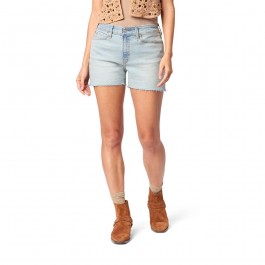 Women's light blue fringe cropped jeans