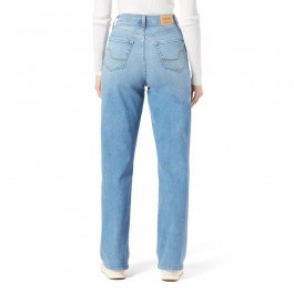 Women's light blue loose straight jeans