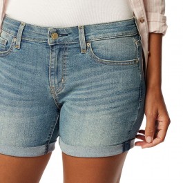 Women's mid-rise cuffed short jeans