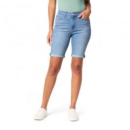 Women's mid-rise slim shorts
