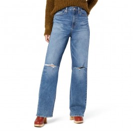 Women's straight-leg ripped jeans
