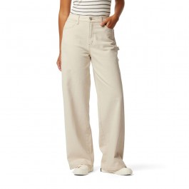 Women's white wide-leg jeans
